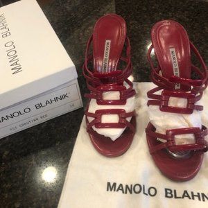 Manolo Blahnik  cbrutina red